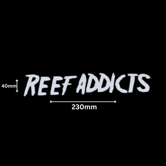 Reef Addicts Transfer Sticker - White