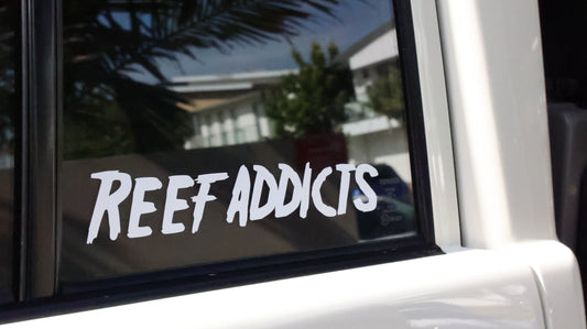 Reef Addicts Transfer Sticker - White